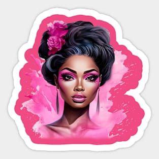 Afro Beauty Women Sticker